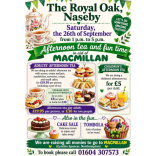 Macmillan coffee morning at The Royal Oak Pub Naseby