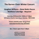 BARNES CHOIR WINTER CONCERT 