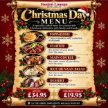 🎄✨ CELEBRATE CHRISTMAS DAY WITH A FESTIVE INDIAN FEAST AT VOUJON LOUNGE! 🍛🥂