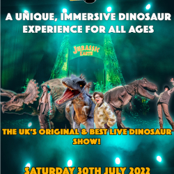 Jurassic Earth Live - Dinosaur Show - The Deco, Northampton - Saturday 30th July 2022