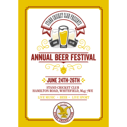 Stand Cricket Club's annual Beer Festival is back!
