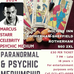 Paranormal & Psychic Event with Celebrity Psychic Marcus Starr @ IHG Rotherham-Sheffield