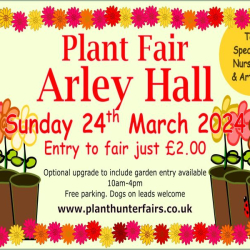 Spring Plant Hunters' Fair at Arley Hall and Gardens on Sunday 24th March