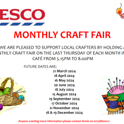 Community Craft Fair Tesco Extra Cafe