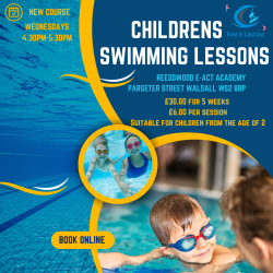 New Children's Swimming Course in Walsall with First In Last Out Swimming Academy 