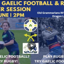 Girls Rugby and Gaelic Footbal Taster Session