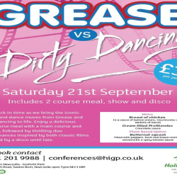 Grease v Dirty Dancing- Holiday Inn Newcastle Gosforth Park - Saturday 21st September 2024