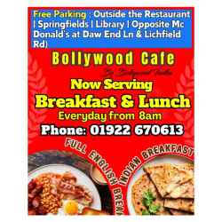 Breakfasts & Lunches now available at Bollywood Tadka Walsall