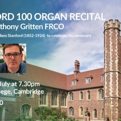 Organ Recital with Dr Anthony Gritten FRCO