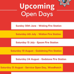 Surrey #FireStations Open Days #Epsom #Walton #Godalming #Godstone #Leatherhead @SurreyFRS