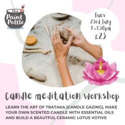 Candle Meditation Workshop at The Paint Pottle