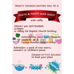 Pasta and Pants Quiz Night at Trinity Church