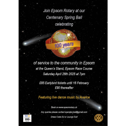 Centenary Spring Ball with #Epsom Rotary Club