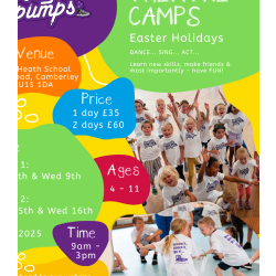 Boogie Pumps Camberley, Easter Holiday Camps