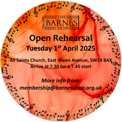 THE BARNES CHOIR OPEN REHEARSAL 