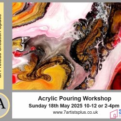Acrylic Pouring Workshop with Caroline Moore, 7A+