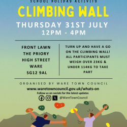 School Holiday Activity – Climbing Wall
