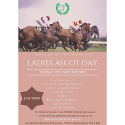Ascot Ladies Day at Calderfields Golf and Country Club