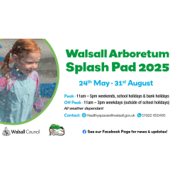 Splash Pad at Walsall Arboretum