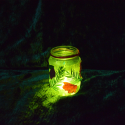 Family Glow Jar Making