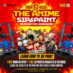 THE ANIME SIP & PAINT 3D PRINTING WORKSHOP