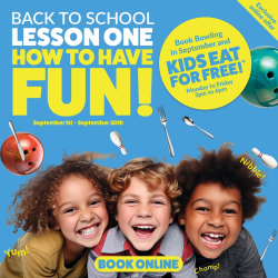 Back to School! NAMCO Funscape Norwich offer during September for Kids