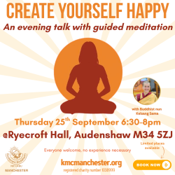 Create yourself happy: Free evening talk with guided meditation