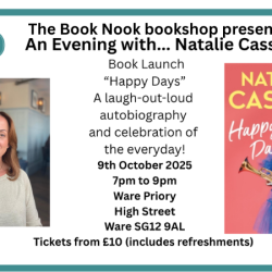 An Evening with... Natalie Cassidy 9th of October 2025 Book Launch: "Happy Days