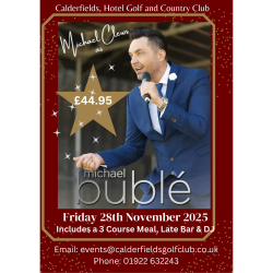 Michael Buble Tribute Evening at Calderfields Walsall