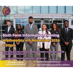 Sixth Form Open Evening at Walsall Academy