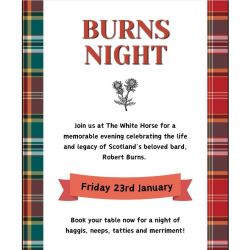 The White Horse Old, Burns Night