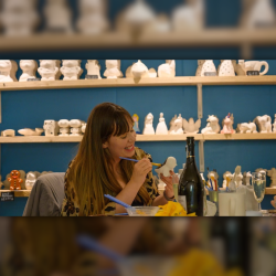 Fired and Fizz with Fired Paint a Pot Café 