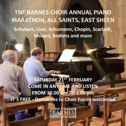 THE BARNES CHOIR ANNUAL  PIANO MARATHON 