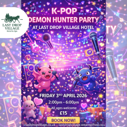 K pop demon hunter party at The Last Drop Village