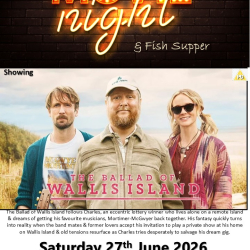 Film Night and Fish Supper Showing 'The Ballad of Wallis Island'