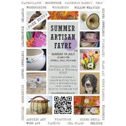 Summer Artisan Fayre - 19 July - Upwell Hall