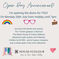 House of Colour Sophie Shelley Open Day – Discover Colour, Style & Beauty in Lichfield