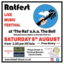 8th August 2026 - Ratfest Live Music Festival
