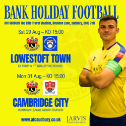 Bank Holiday Matches at AFC Sudbury