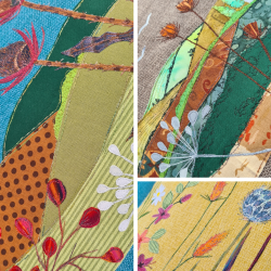 'Landscape’ Applique Freehand Machine Embroidery Workshop