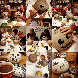 Ceramic Pumpkin Carving at The Paint Pottle