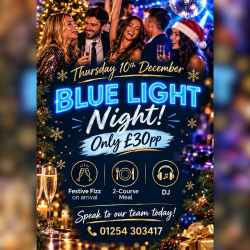 Blue Light Night Christmas Party