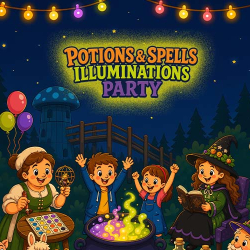 Potions & Spells, Fairytale Farm’s Halloween & Illuminations Party