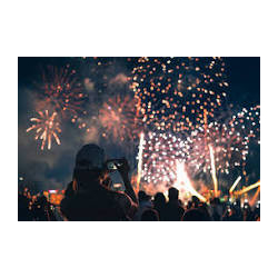 Fireworks at Taunton Racecourse