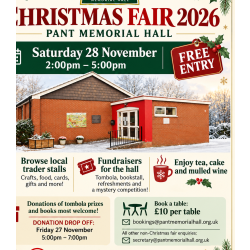 PANT MEMORIAL HALL CHRISTMAS FAIR