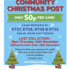 Community Christmas Post with 7th #Epsom Scouts