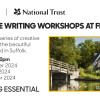 Creative Writing workshops at Flatford National Trust 