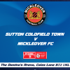 Sutton Coldfield Town FC Vs Mickleover FC