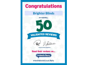 50 Validated Reviews Certificate