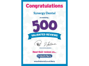 Synergy 500 Validated Reviews Certificate